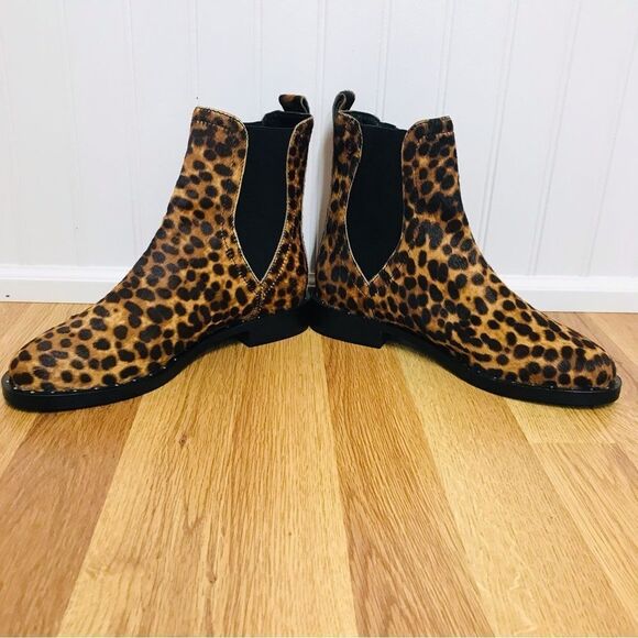 REBECCA MINKOFF Leopard Print Cowhide Chelsea Ankle Boot‎ Booties Size 6.5 New - Picture 3 of 14